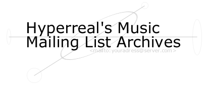 Link to Hyperreal Mailing Lists
